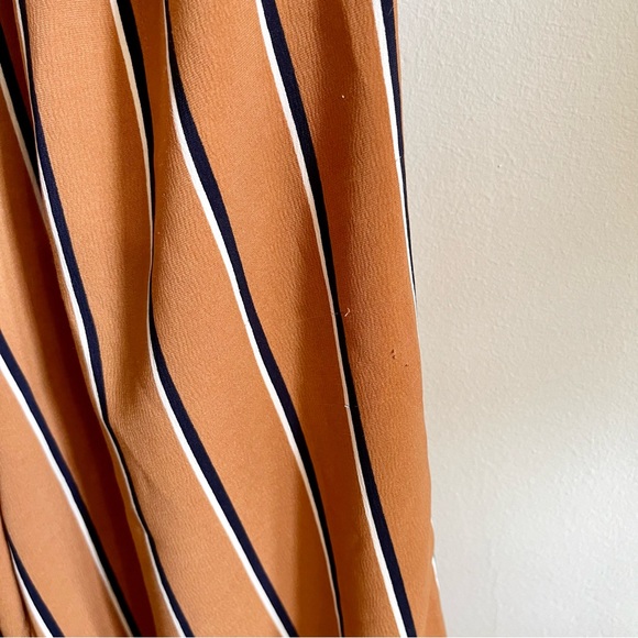 Striped Side Buckle Wide Leg Jumpsuit - Picture 7 of 8